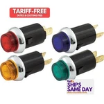 Quickcar 61-706, Kit Warning Light 3/4IN Red/blue/green/amber Performance Pa. Fixed Price $59.56.