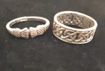 Two Sterling Silver 925 Rings Grams Total!. Fixed Price $40.00.