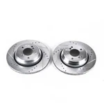 Disc Brake Rotor Set-rear Drilled, Slotted And Zinc Plated Pair. Fixed Price $298.99.