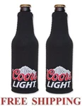Coors Light Mountains 2 Beer Bottle Suit Coolers Koozie Coolie Huggie Black New. Fixed Price $18.99.