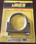 Jeg Stainless Steel U-clamp, 11-GAUGE Saddle, 3/8 Serrated Nuts, # 30723. Fixed Price $7.00.