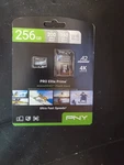 Pny 256GB Pro Elite Prime C10 U3 V30 A2 Microsdxc Flash Memory Card Ultra-fast. Fixed Price $40.91.