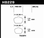 Hawk Performance HB229S.580 HT-10 Disc Brake Pad Fits 70-81 Stag TR8. Fixed Price $183.99.