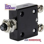 Quickcar 50-9730, One Black Plastic Amp Resettable Circuit Breaker Performanc. Fixed Price $29.06.