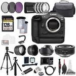 Canon Eos R3+ Rf 28MM F/2.8 Stm LENS+128GB+EXTBAT+9PCFLTR-MEGAKIT. Fixed Price $4495.99.