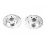 Powerstop Evolution Drilled Slotted Rotors Pair Rear For Audi A4 Quattro. Fixed Price $103.04.