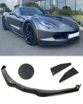 Front Lip Splitter For 14-19 Corvette C7 Z06 Stage 2 Carbon Flash Side End Caps. Fixed Price $369.98.
