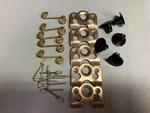 Black Alum 7/16 BY.500 1/4 Quick Turn Dome Head Dzus Fasteners ,kit. Fixed Price $29.00.