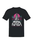 Officially Licensed Nasa Retro Rocket Launch Men's T-shirt. Fixed Price $9.99.