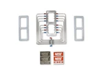 13350-CNOS Blower Injector Plate, Polished Finish, Red & Blue Plumbing. Fixed Price $2356.95.