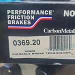 Performance Friction 0369.20 Brake Pad Set. Fixed Price $20.00.