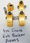 4 Crane Gold Bbc Shaft Exhaust Rocker Arm Chevy Big Chief Brodix Duke Head. Fixed Price $159.00.