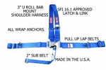 Rjs Sfi 16.1 Latch & Link Harness Dragster Wrap Point Blue 1154403. Fixed Price $95.69.