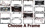 License Plate Frame Metal Chrome Black Car Auto Truck Tag Holder Choose Style. Fixed Price $22.49.