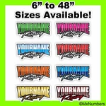 Custom Name Racing Trailer Decal Car Imca Model Modified Sprint Stock Track. Fixed Price $19.99.