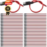 Frienda 8 Pack 14 Sae Connectors Cable Feet Awg, Black, Red. Fixed Price $28.98.