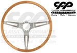 1963 64 65 66 67 Corvette Retro RP20034 Teak Wood Steering Wheel. Fixed Price $429.00.