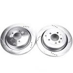 Disc Brake Rotor Set-rear Drilled, Slotted And Zinc Plated Pair. Fixed Price $206.95.