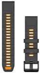 Garmin Quickfit 22 Watch Bands Graphite/spark Orange Silicone 010-13392-05. Fixed Price $49.99.